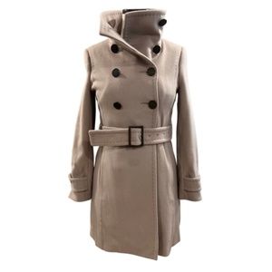 ARITZIA Talulah Babaton Grey Wool Double-Breasted Coat Sz XS